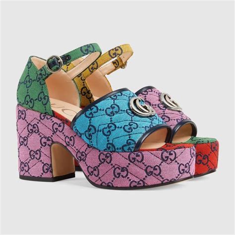 guccy pearly sandal colorful|Women's Designer Luxury Platforms Sandals .